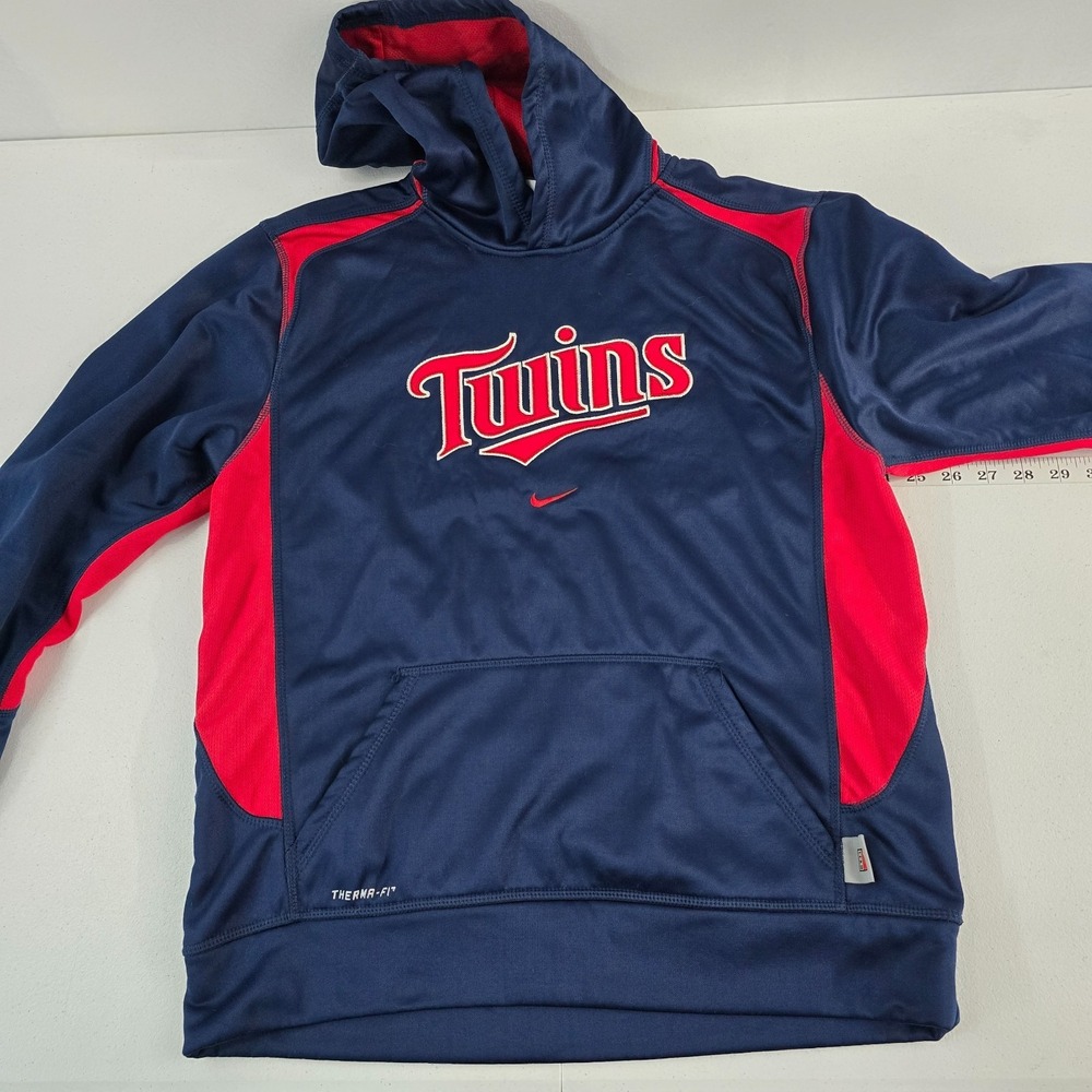 Nike Minnesota twins hoodie sweater boys blue red XL
